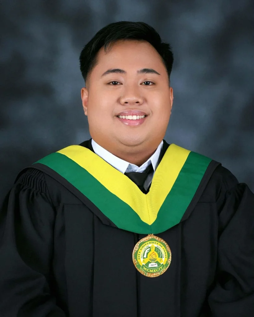 Portrait of Christian Louis D. Saring, featured in an NLE success story.